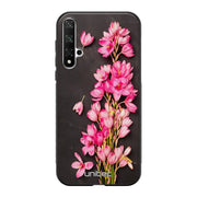 Huawei Nova 5T kukka suojakuoret - Pink Flowers - Ei