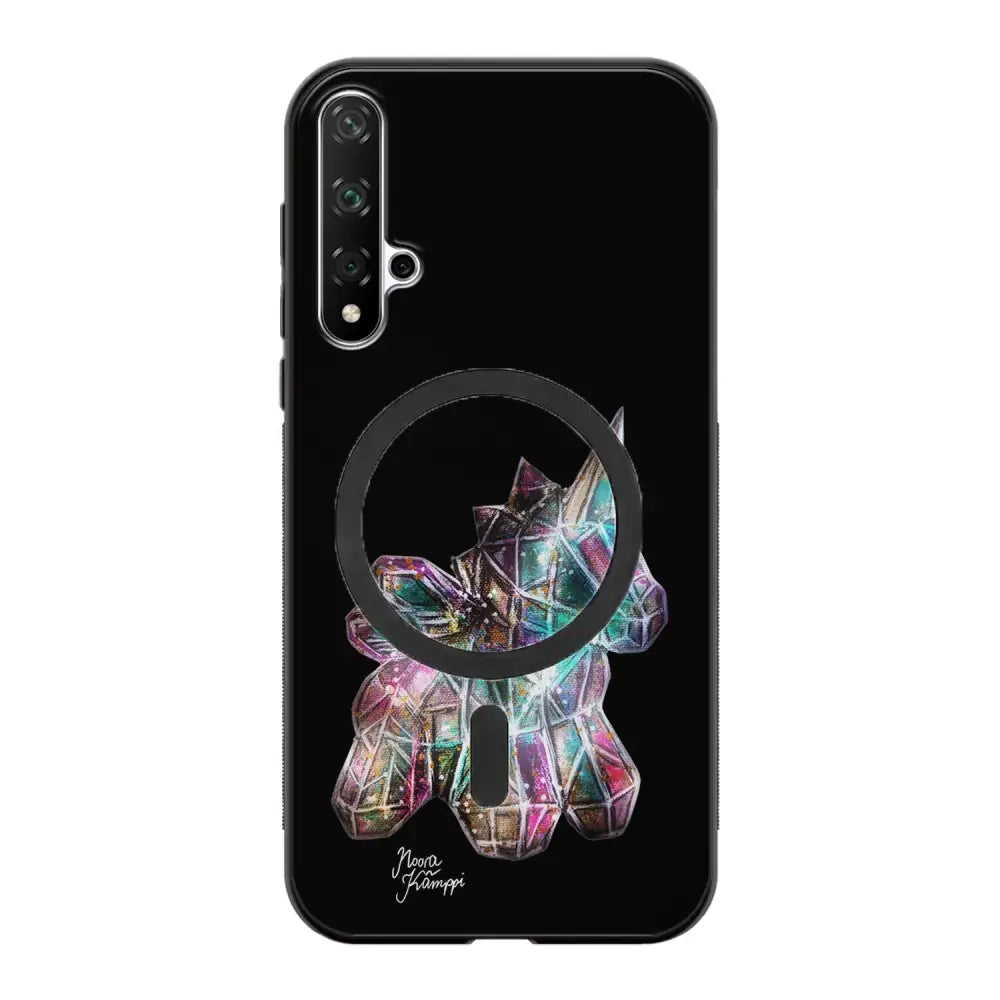 Huawei Nova 5T unicorn suojakuoret - Musta - Noora Kämppi