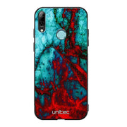 Huawei P Smart Z marmori suojakuoret - Blue Red Marble - Ei