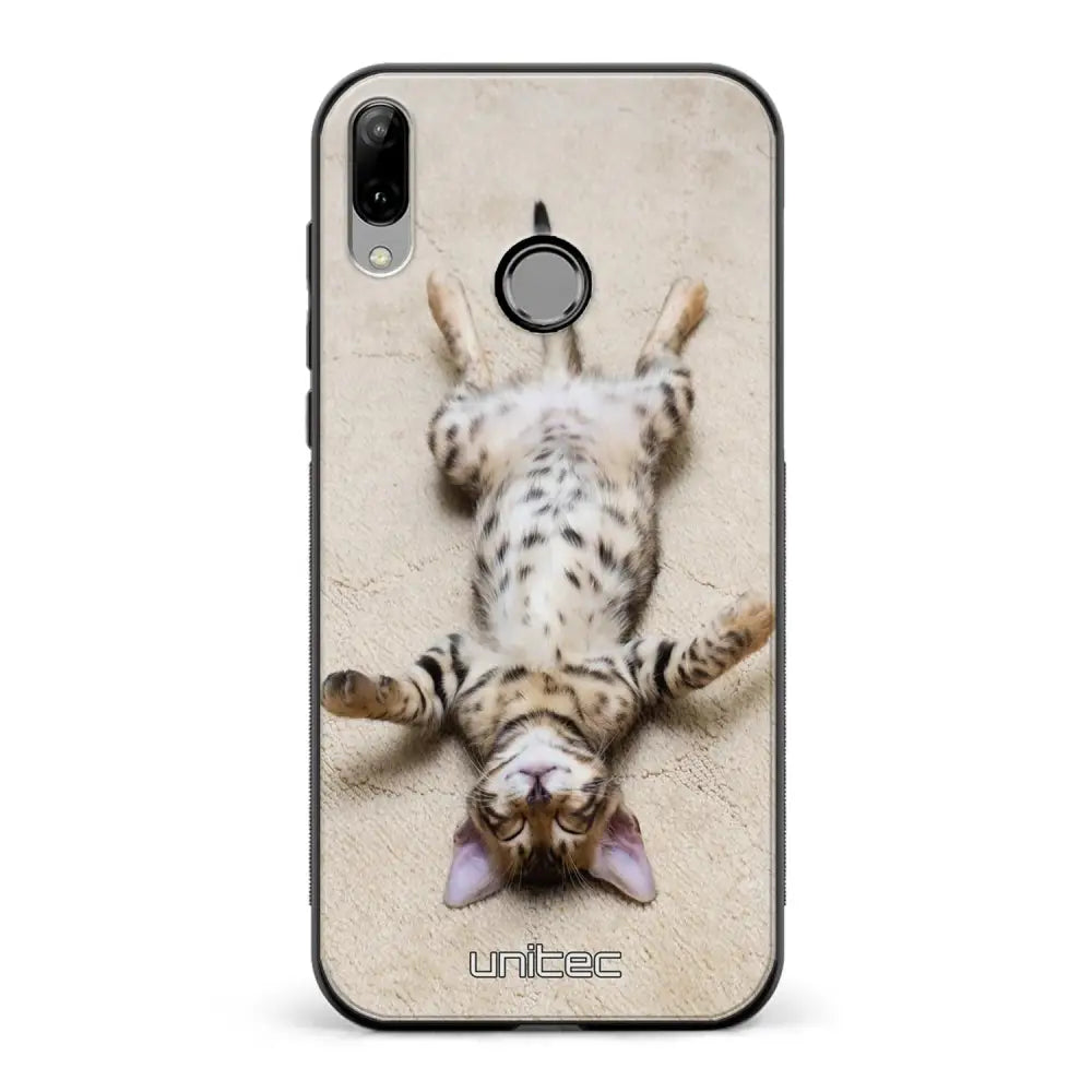 Huawei P20 Lite kissa suojakuoret - Relaxing Cat - Ei
