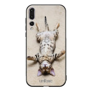 Huawei P20 Pro kissa suojakuoret - Relaxing Cat - Ei