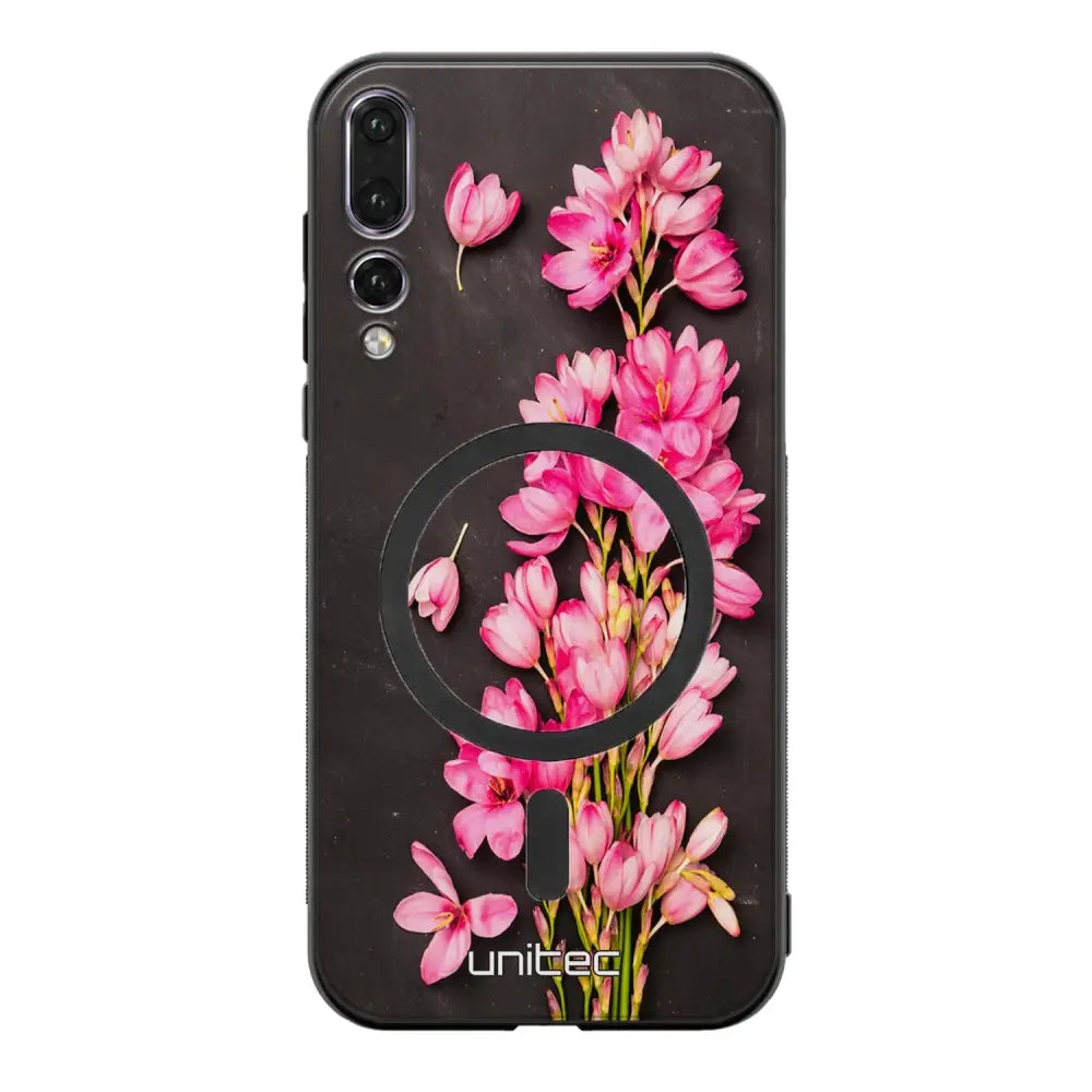 Huawei P20 Pro kukka suojakuoret - Pink Flowers