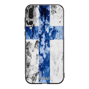 Huawei P20 Pro suojakuoret - Painted Finnish Flag - Ei