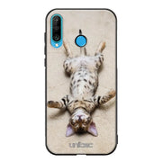 Huawei P30 Lite kissa suojakuoret - Relaxing Cat - Ei