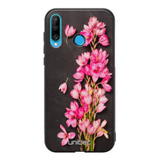 Huawei P30 Lite kukka suojakuoret - Pink Flowers - Ei