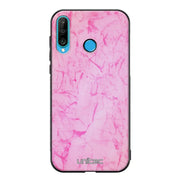 Huawei P30 Lite marmori suojakuoret - Light Pink Marble - Ei