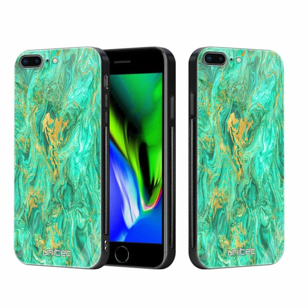 iPhone 7 Plus iPhone 8 Plus unitec suojakuori 2 Aqua Mint