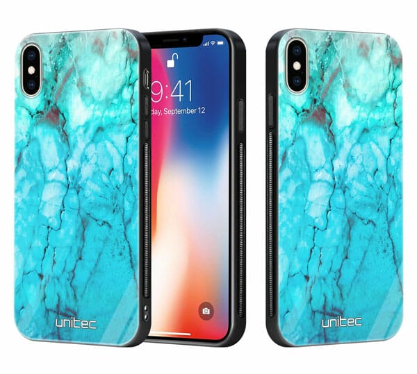 iPhone X unitec suojakuori 2 Icy Marble