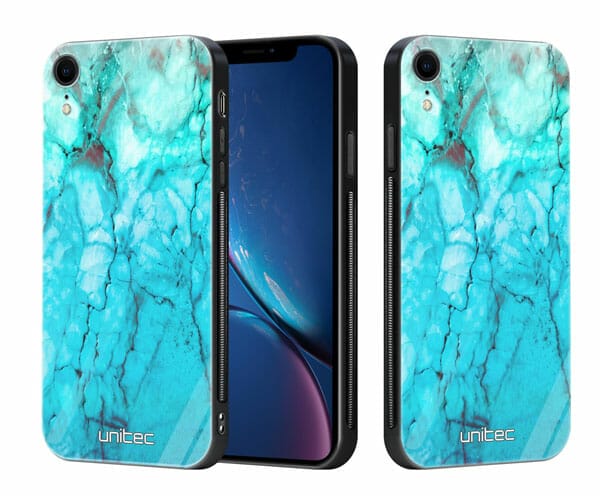 iPhone XR unitec suojakuori 2 Icy Marble