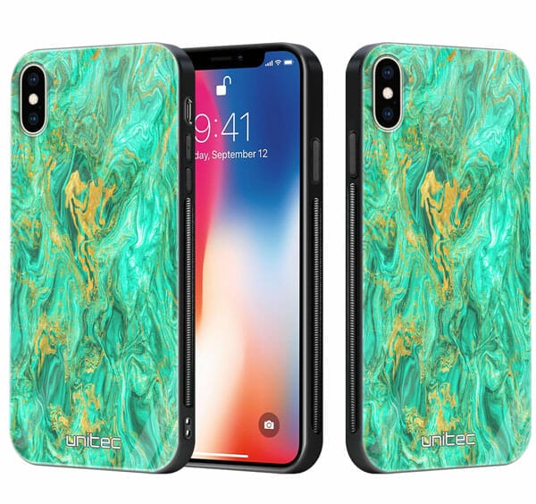 iPhone XS Max unitec suojakuori 2 Aqua Mint