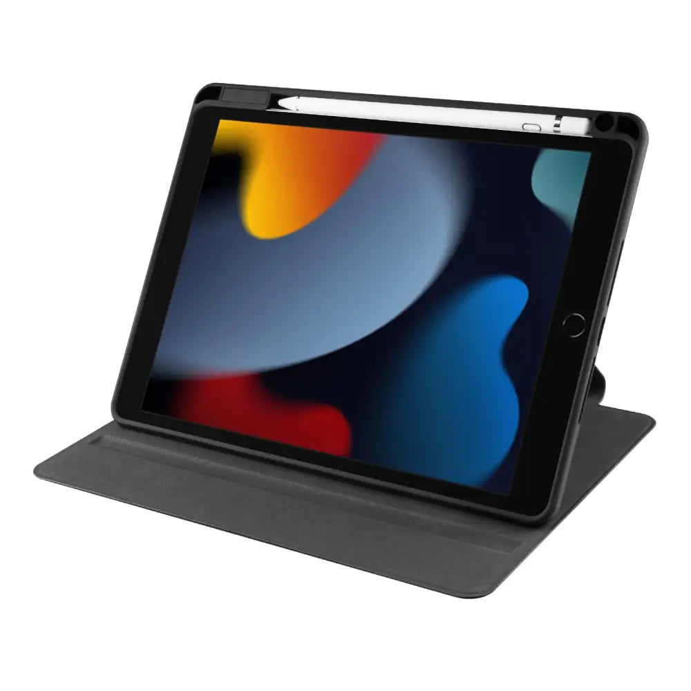 iPad 10.2 (2021/2020/2019) Pyörivä suojakotelo - Musta