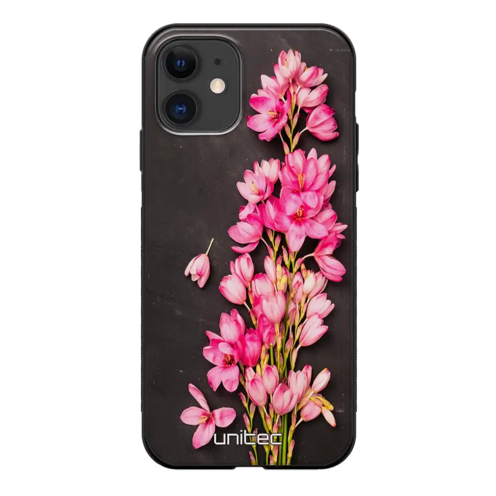 iPhone 11 kukka suojakuoret - Pink Flowers - Ei