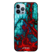 iPhone 11 Pro marmori suojakuoret - Blue Red Marble - Ei