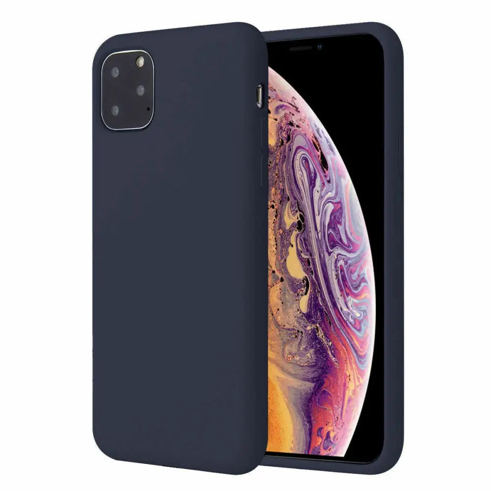iPhone 11 Pro Silikonikuori Tummansininen
