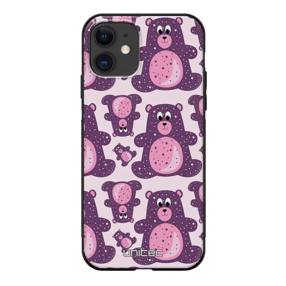 iPhone 11 suojakuoret - Purple Teddy Bear - Ei