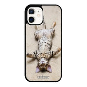 iPhone 12 Mini kissa suojakuoret - Relaxing Cat - Ei