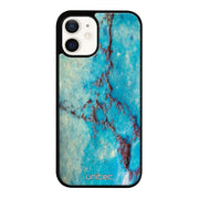 iPhone 12 Mini marmori suojakuoret - Turquoise Marble - Ei