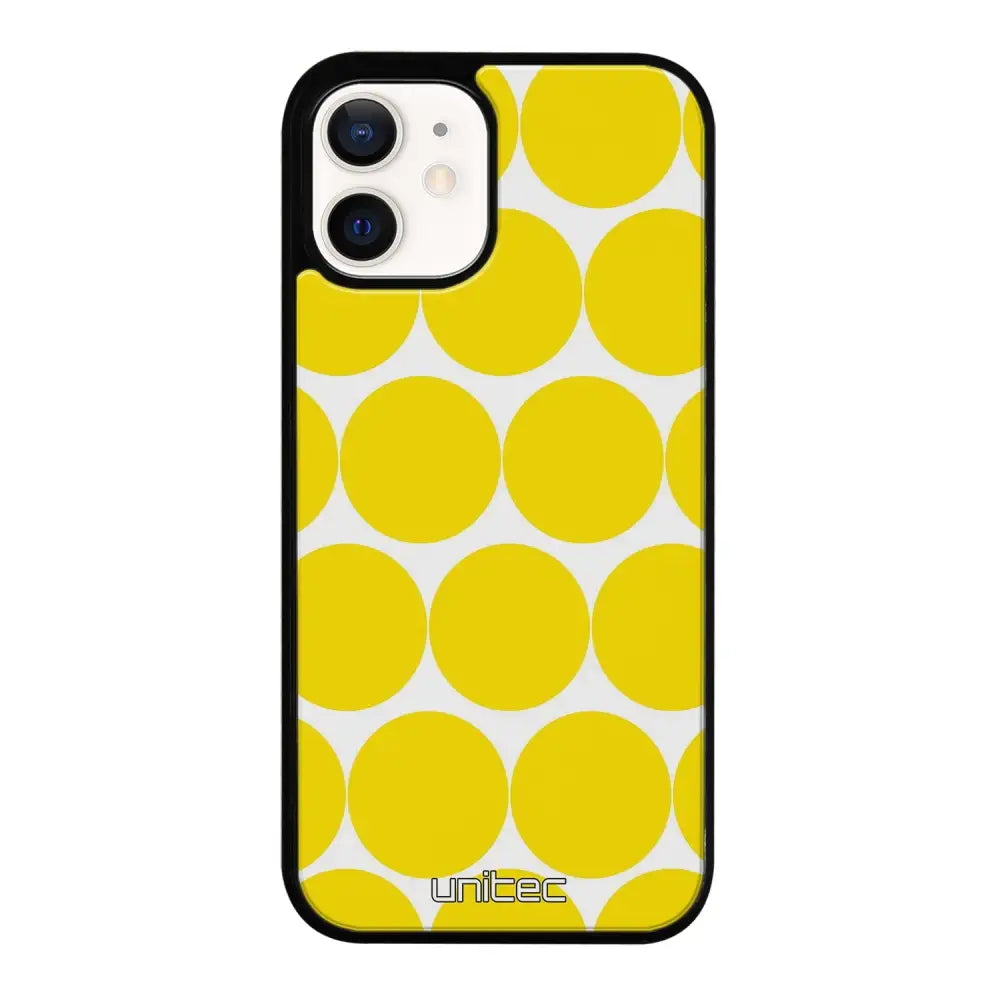 iPhone 12 Mini pallo suojakuoret - Keltainen Pallo - Ei
