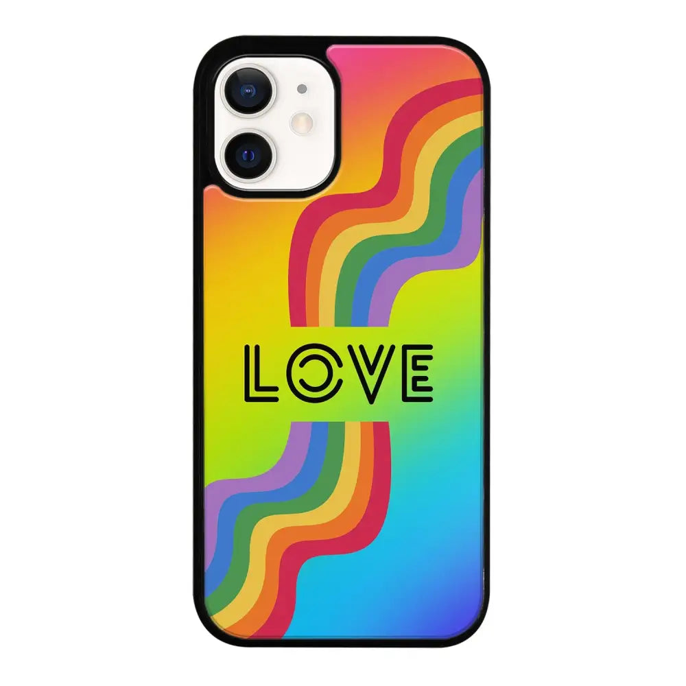 iPhone 12 Mini pride suojakuoret - Love - Ei