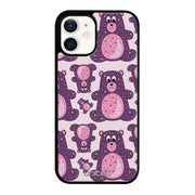 iPhone 12 Mini suojakuoret - Purple Teddy Bear - Ei