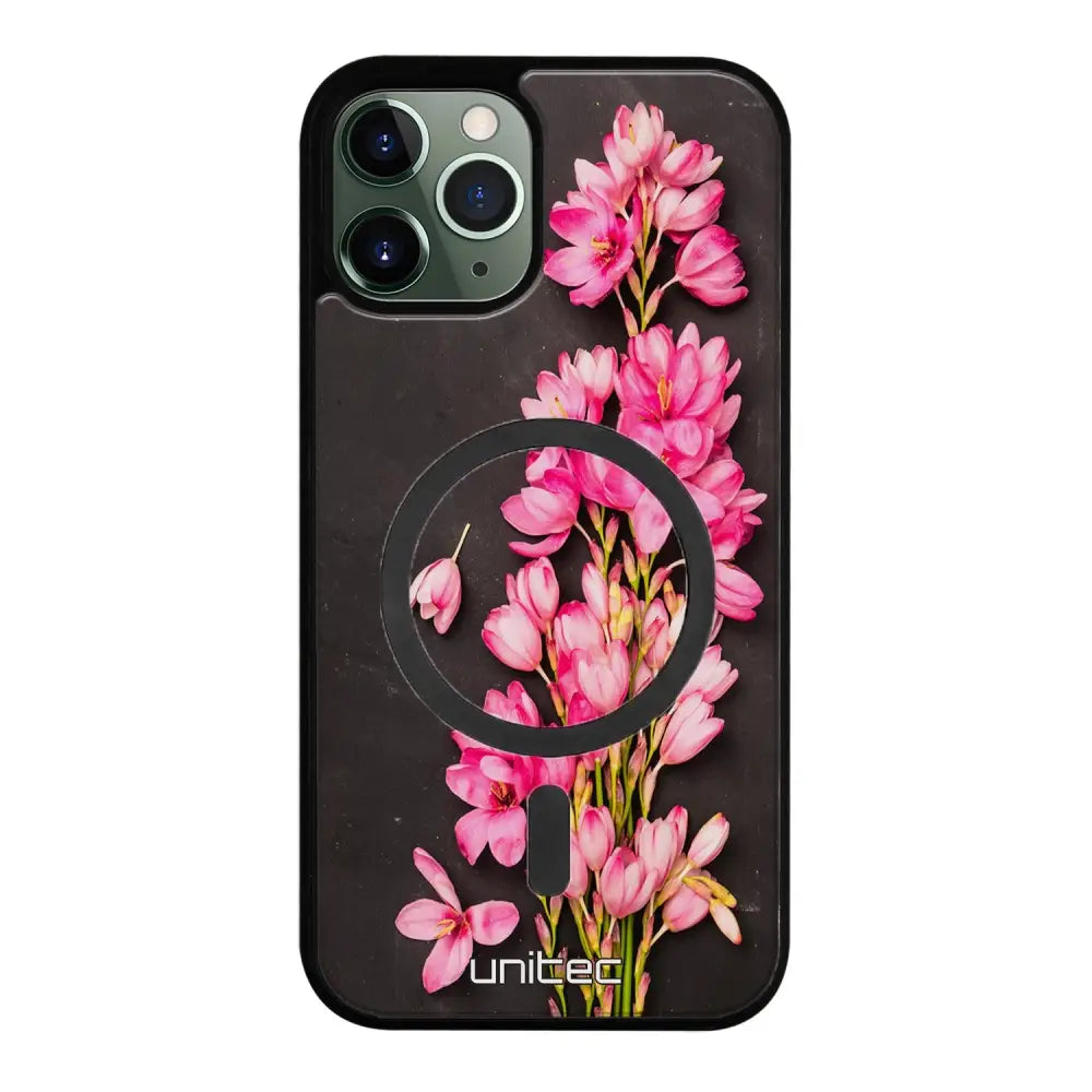 iPhone 12 Pro kukka suojakuoret - Pink Flowers