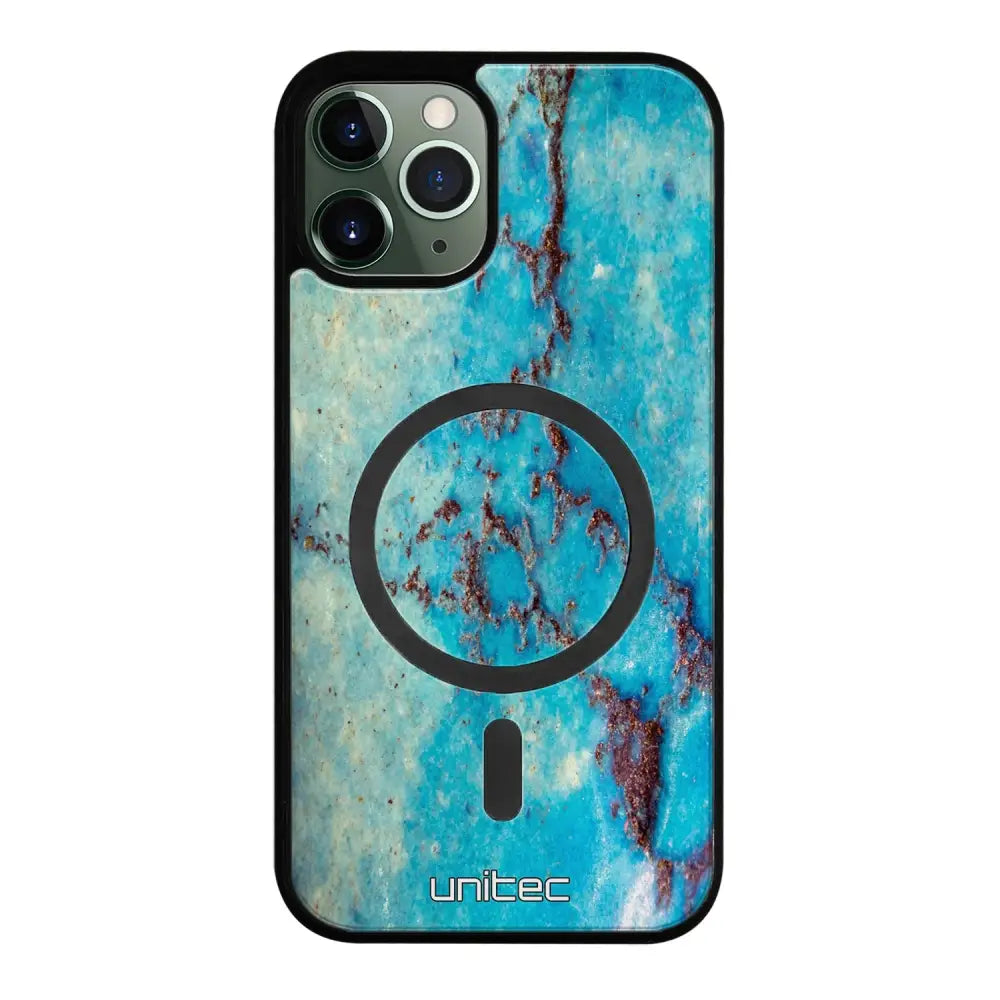 iPhone 12 Pro marmori suojakuoret - Turquoise Marble
