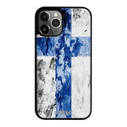 iPhone 12 Pro Max suojakuoret - Painted Finnish Flag - Ei