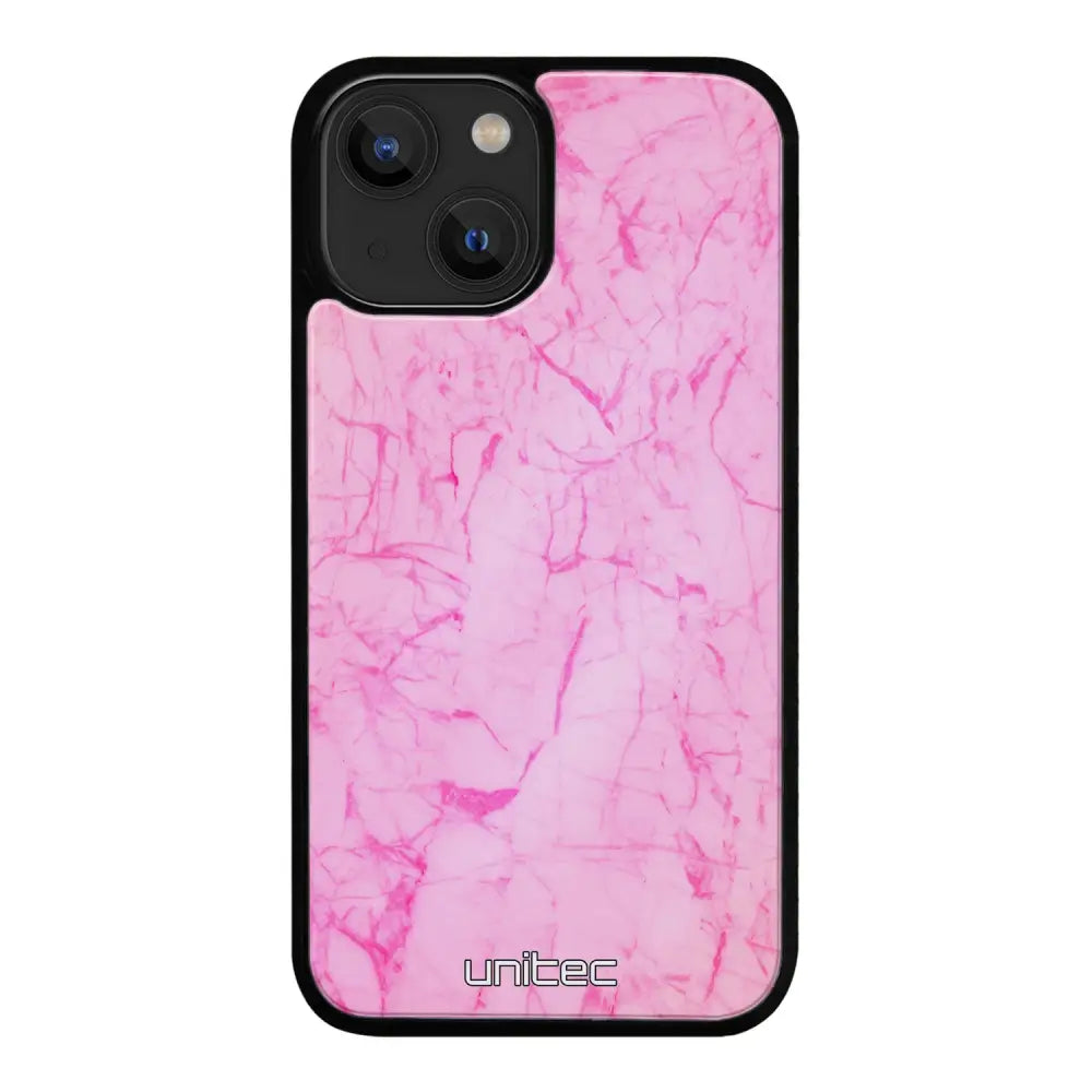 iPhone 13 marmori suojakuoret - Light Pink Marble - Ei