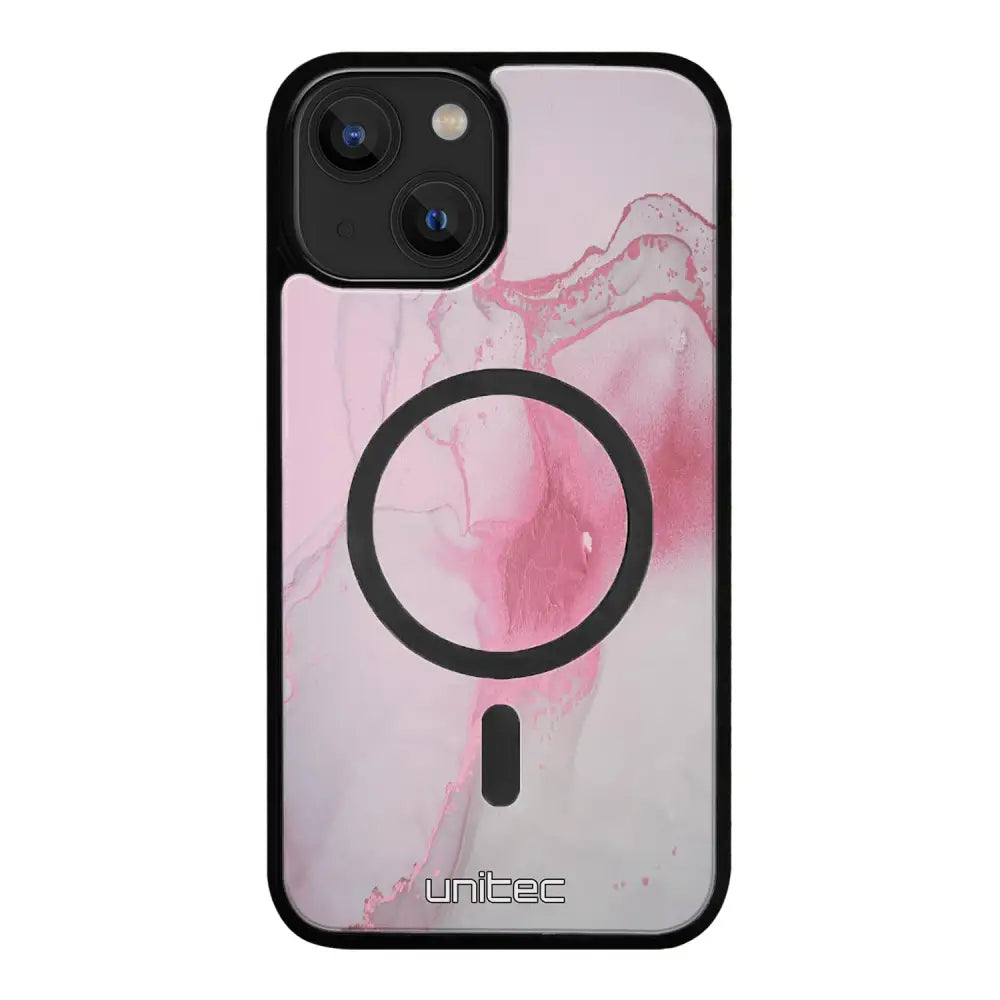 iPhone 13 marmori suojakuoret - Pink Pok Rie