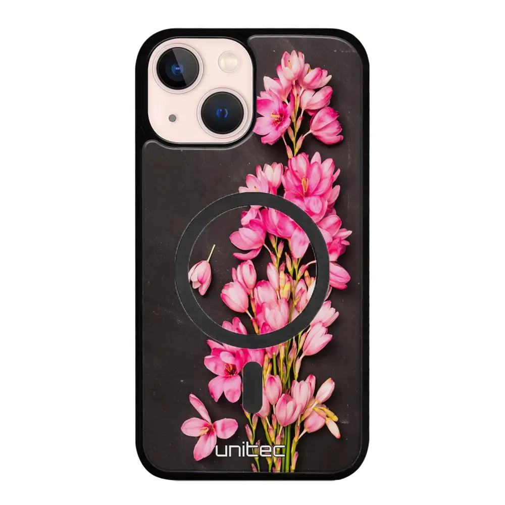 iPhone 13 Mini kukka suojakuoret - Pink Flowers