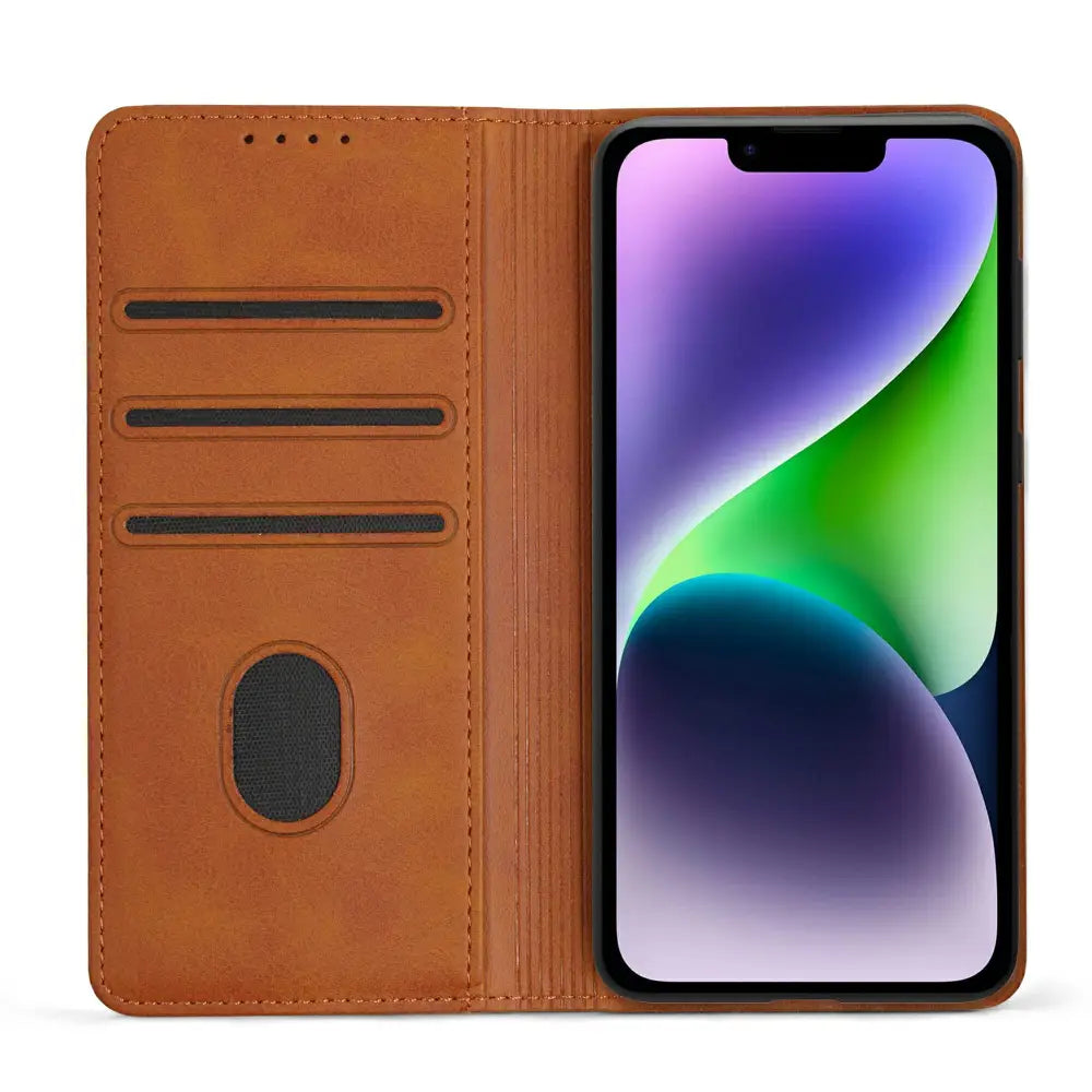 iPhone 13 Mini Unitec Lompakko Suojakotelo - Ruskea