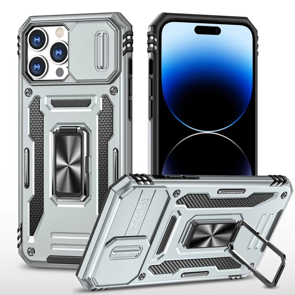 iPhone 13 Pro Armor suojakuori - Harmaa