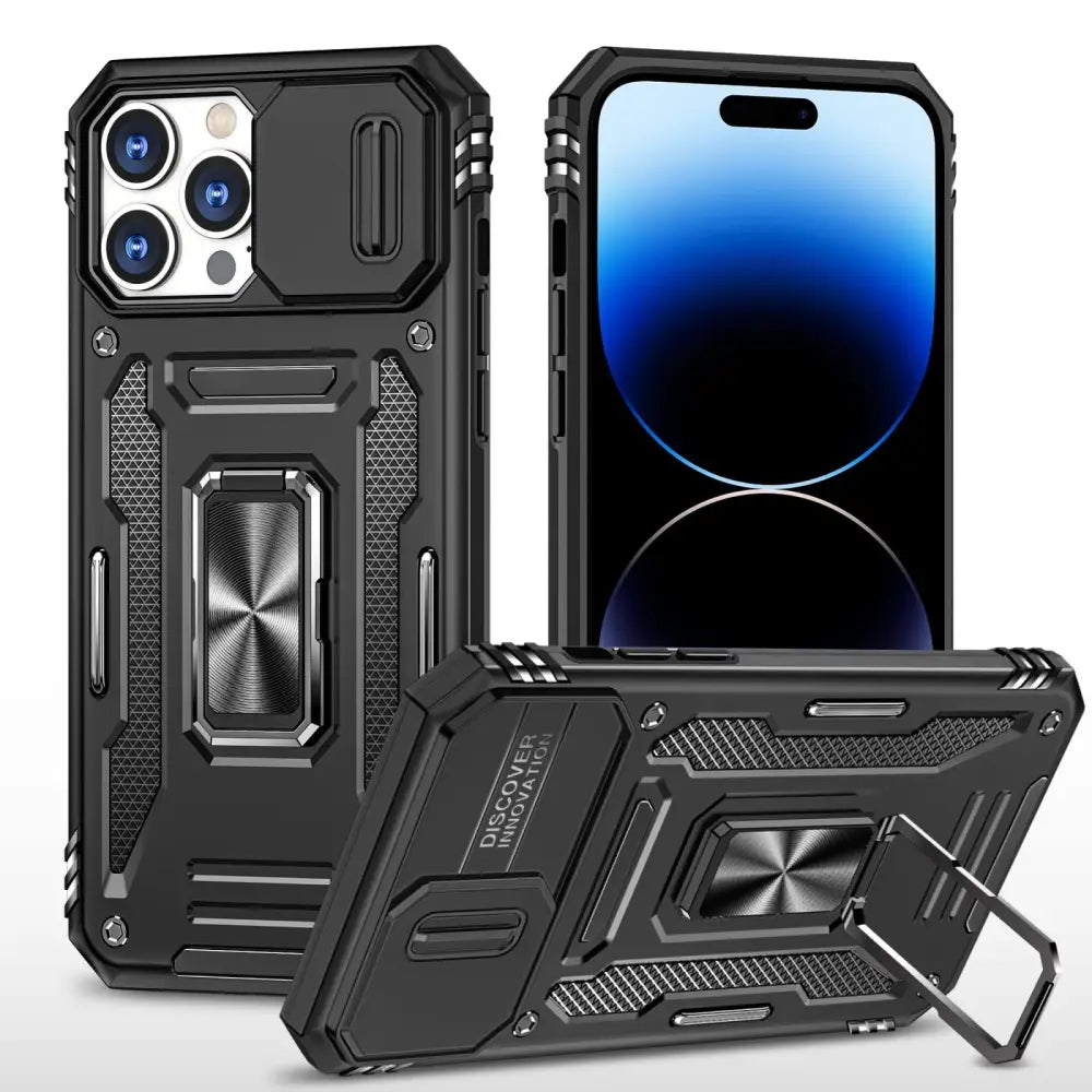 iPhone 13 Pro Armor suojakuori - Musta