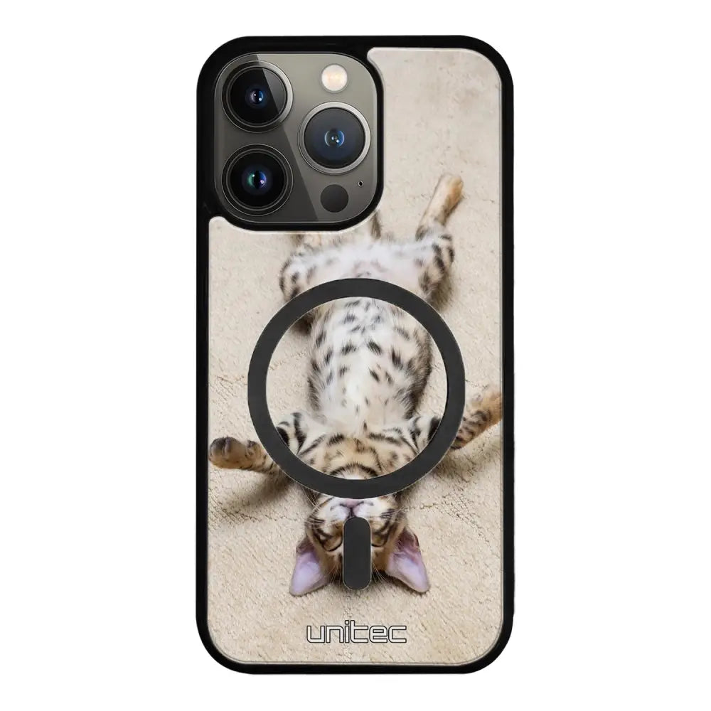 iPhone 13 Pro kissa suojakuoret - Relaxing Cat