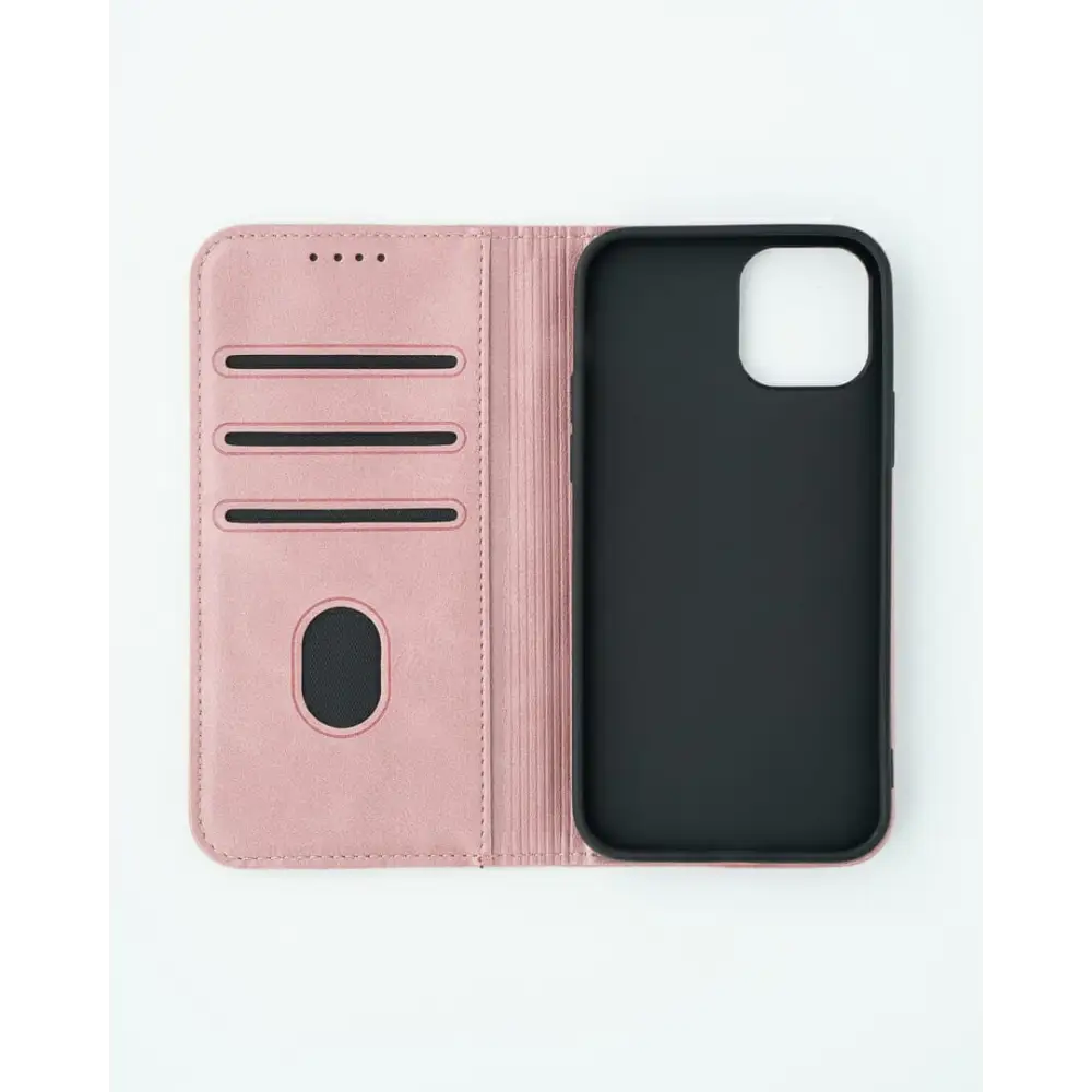 iPhone 13 Pro Max Unitec Lompakko Suojakotelo - Ruusukulta