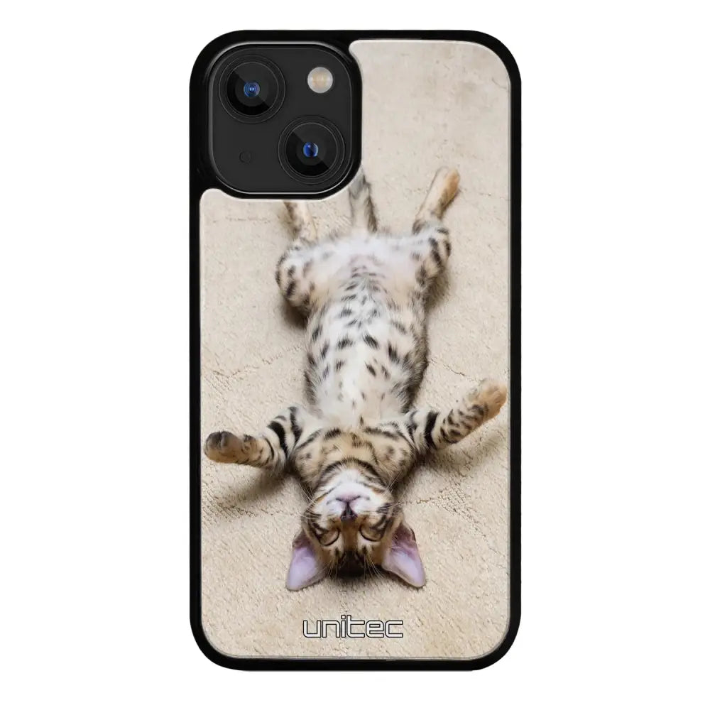 iPhone 14 Plus kissa suojakuoret - Relaxing Cat - Ei