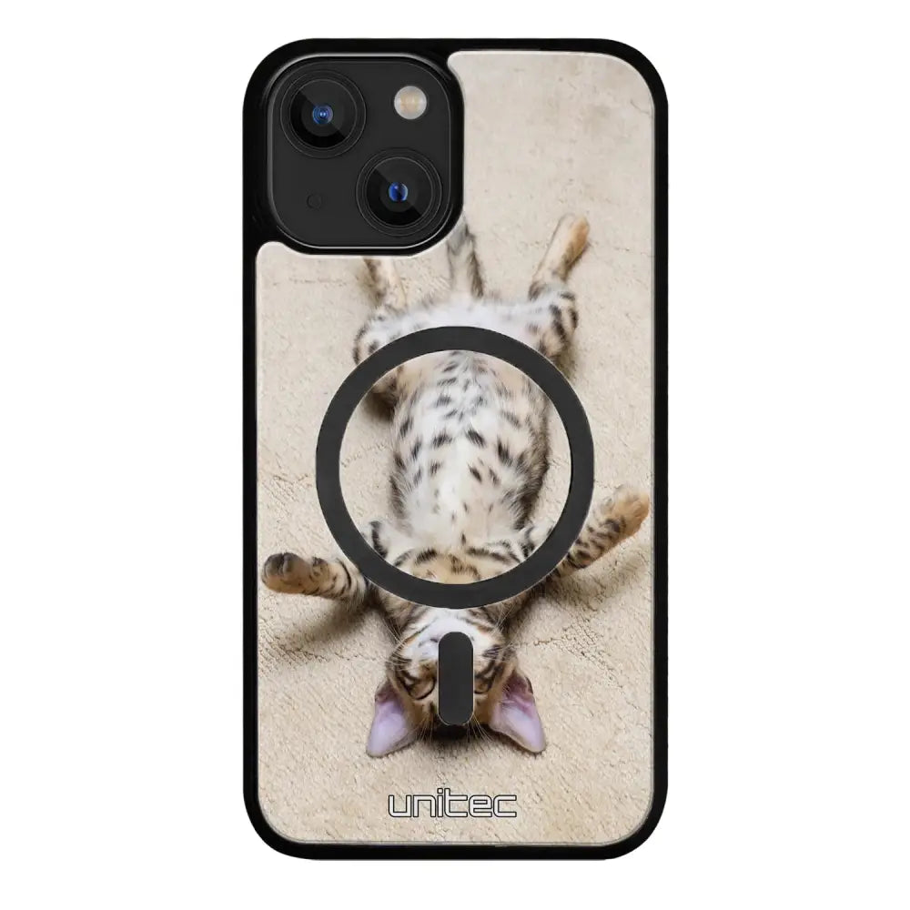 iPhone 14 Plus kissa suojakuoret - Relaxing Cat