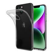 iPhone 14 Plus Silikonikuori - Läpinäkyvä