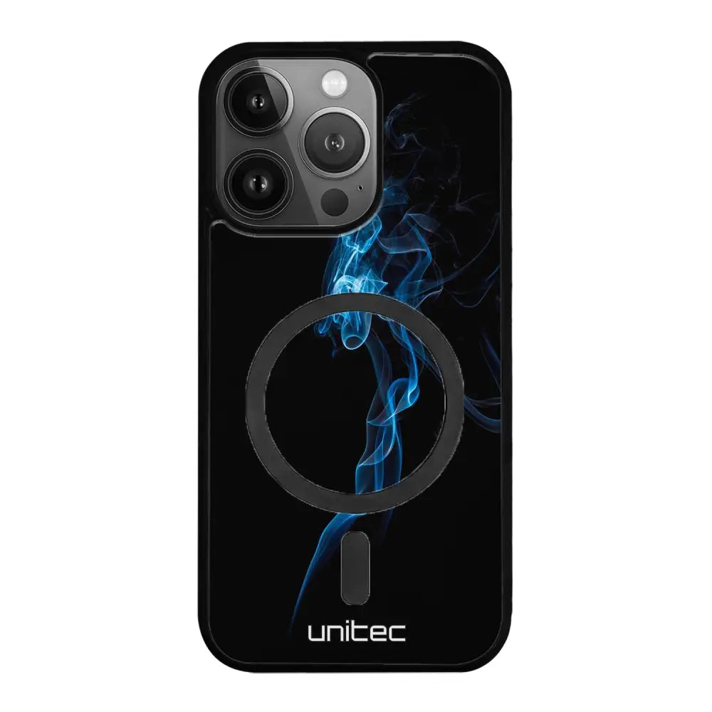 iPhone 14 Pro Max suojakuoret - Blue Smoke On Black