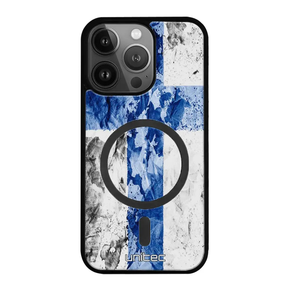 iPhone 14 Pro Max suojakuoret - Painted Finnish Flag