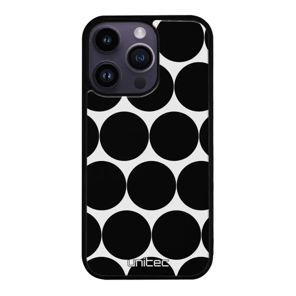 iPhone 14 Pro pallo suojakuoret - Musta Pallo - Ei