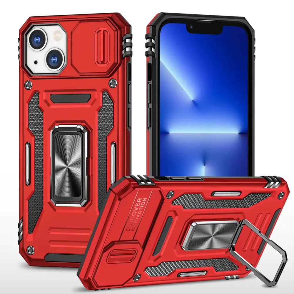 iPhone 15 Armor suojakuori - Punainen