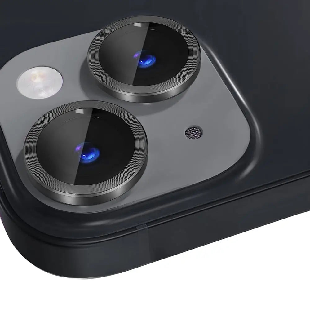 iPhone 15 Kameran panssarilasi Musta (2kpl)