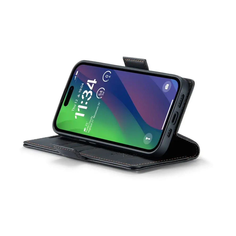 iPhone 15 Lompakko suojakotelo RFID - Musta - CaseMe