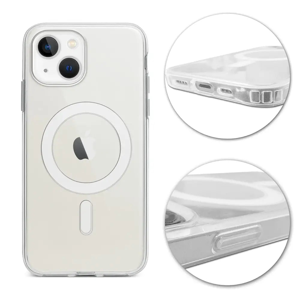 iPhone 15 MagSafe suojakuori - Läpinäkyvä