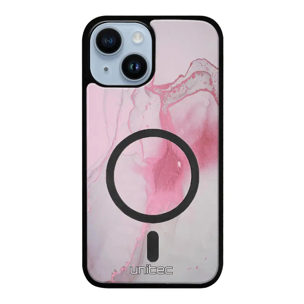 iPhone 15 marmori suojakuoret - Pink Pok Rie