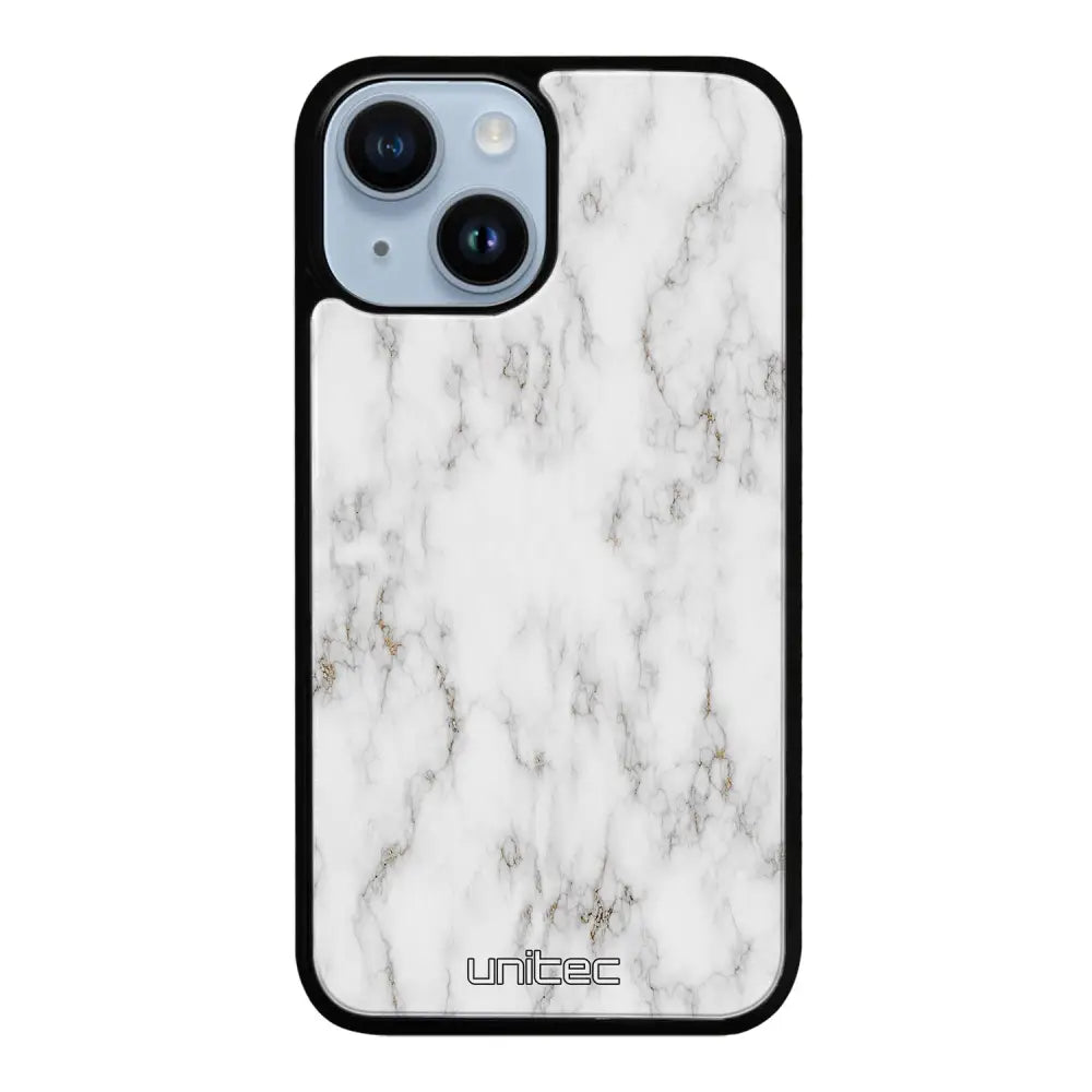 iPhone 15 marmori suojakuoret - White Marble - Ei