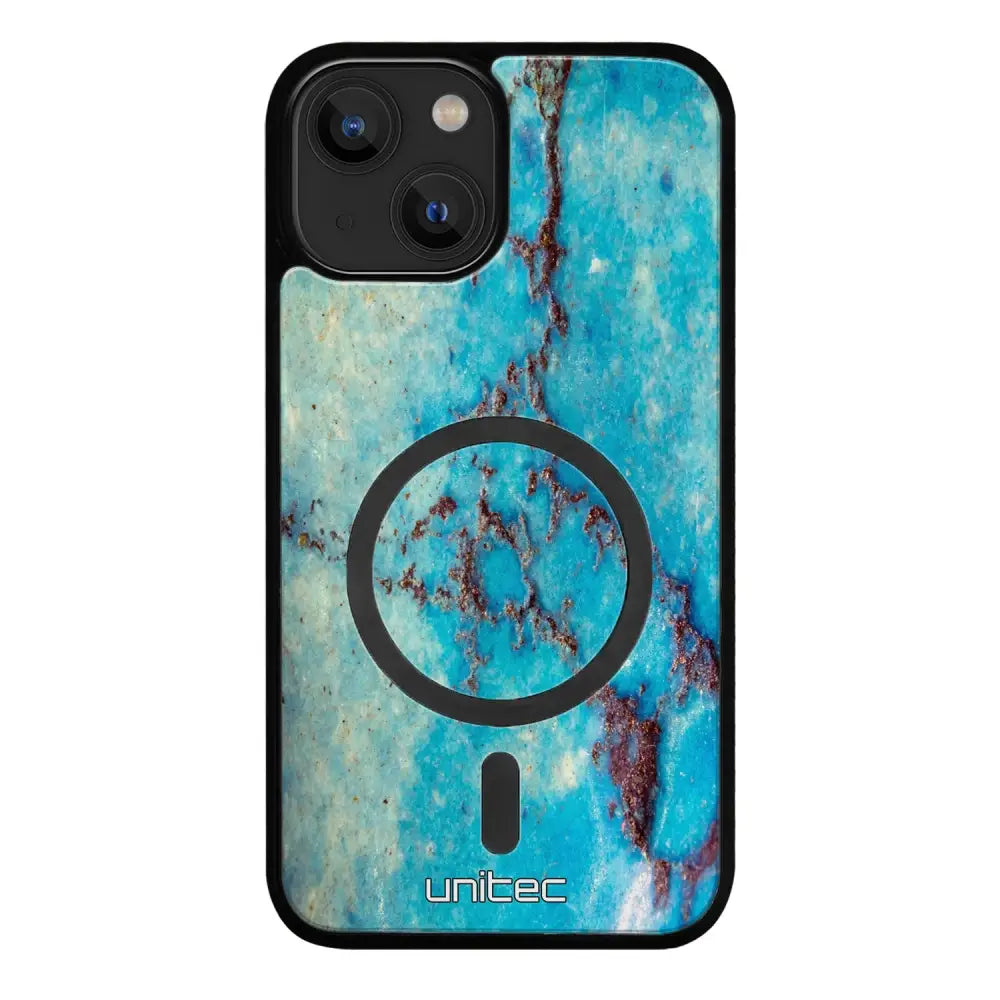 iPhone 15 Plus marmori suojakuoret - Turquoise Marble