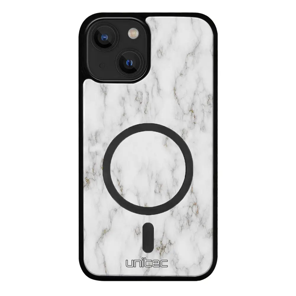 iPhone 15 Plus marmori suojakuoret - White Marble