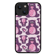 iPhone 15 Plus suojakuoret - Purple Teddy Bear - Ei